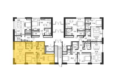 91,8 м², 2-комнатные апартаменты 203 550 000 ₽ - изображение 73