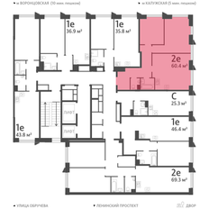 Квартира 60,5 м², 2-комнатная - изображение 2