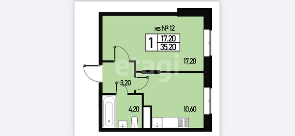 36 м², 1-комнатная квартира 6 200 000 ₽ - изображение 106