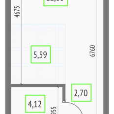 Квартира 25 м², студия - изображение 2