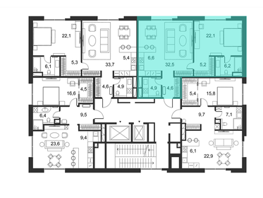 69,6 м², 1-комнатные апартаменты 171 830 000 ₽ - изображение 49