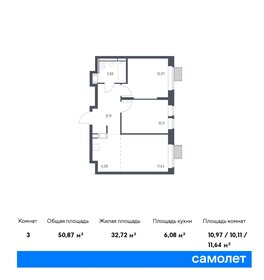 51 м², 2-комнатная квартира 11 584 400 ₽ - изображение 18