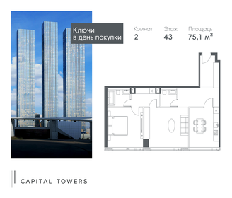 78 м², 2-комнатные апартаменты 75 000 000 ₽ - изображение 111