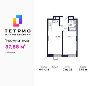 39,9 м², 1-комнатная квартира 11 500 000 ₽ - изображение 113