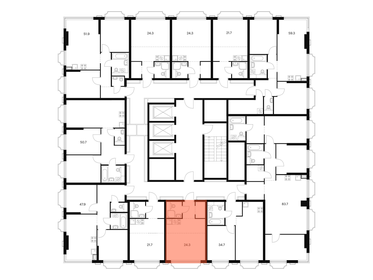 21,8 м², апартаменты-студия 7 999 000 ₽ - изображение 124