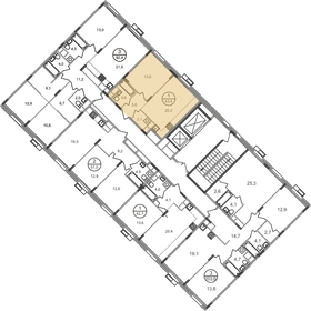 45,5 м², 1-комнатная квартира 12 972 588 ₽ - изображение 71