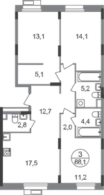 79,4 м², 3-комнатная квартира 23 600 000 ₽ - изображение 93
