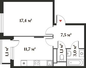 47,9 м², 1-комнатная квартира 8 290 000 ₽ - изображение 120