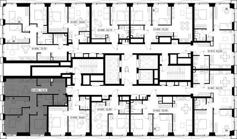 Квартира 73,2 м², 3-комнатная - изображение 2