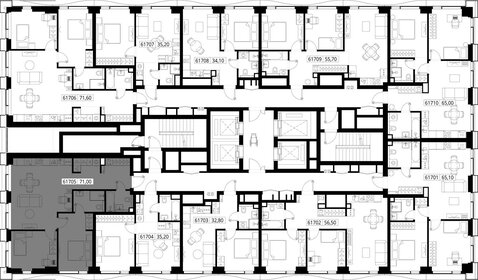 Квартира 71 м², 2-комнатная - изображение 2