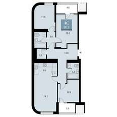 Квартира 93,9 м², 4-комнатная - изображение 2