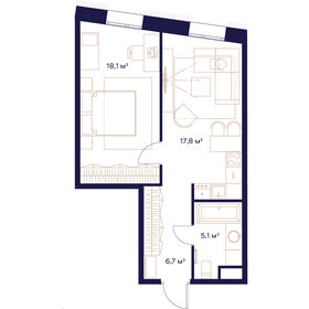 44,8 м², 1-комнатная квартира 23 048 000 ₽ - изображение 21