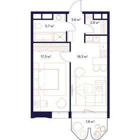 100,4 м², 2-комнатная квартира 58 232 000 ₽ - изображение 38