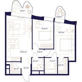 74,3 м², 2-комнатная квартира 37 572 900 ₽ - изображение 76