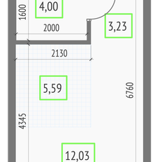 Квартира 24,9 м², студия - изображение 2