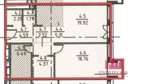 Квартира 65,9 м², 1-комнатная - изображение 2