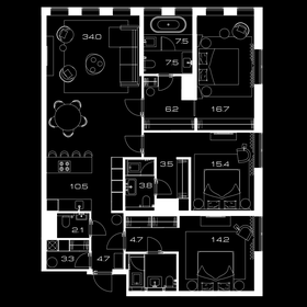142 м², 3-комнатная квартира 99 116 000 ₽ - изображение 64