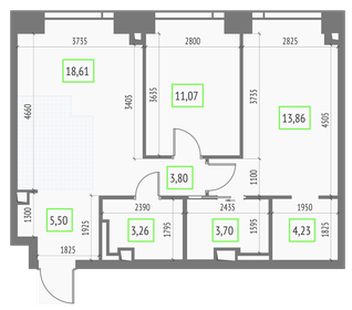 64,6 м², 2-комнатная квартира 36 500 000 ₽ - изображение 131