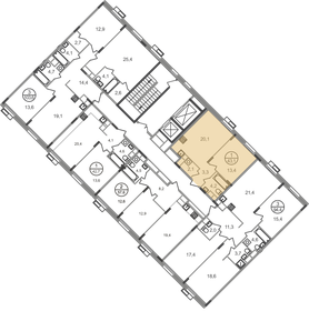 45,5 м², 1-комнатная квартира 12 972 588 ₽ - изображение 79