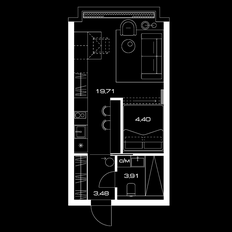 Квартира 31,4 м², студия - изображение 2