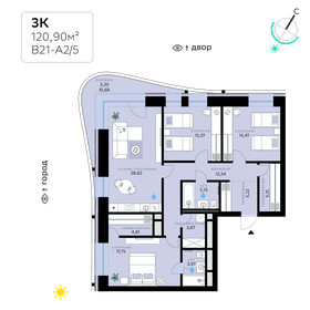 190,5 м², 4-комнатная квартира 57 380 000 ₽ - изображение 133