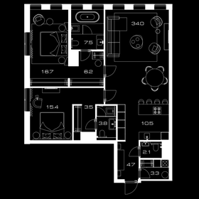 110,5 м², 2-комнатная квартира 67 184 000 ₽ - изображение 35