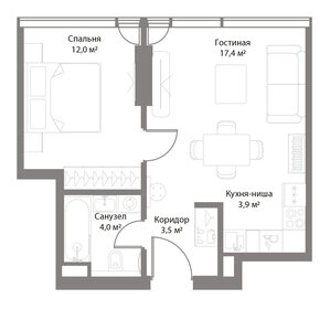 38,3 м², 2-комнатная квартира 14 500 000 ₽ - изображение 155