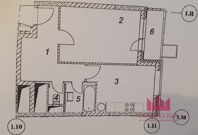 Квартира 42,2 м², 1-комнатная - изображение 1