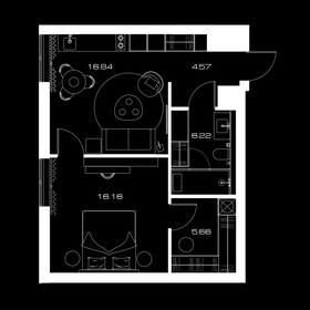 49,5 м², 1-комнатная квартира 36 679 500 ₽ - изображение 84