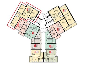 65 м², 2-комнатная квартира 11 000 000 ₽ - изображение 67