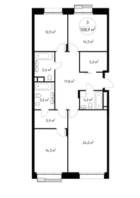 192 м², 4-комнатная квартира 168 126 256 ₽ - изображение 90