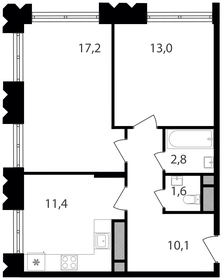 57,7 м², 2-комнатная квартира 16 542 590 ₽ - изображение 67
