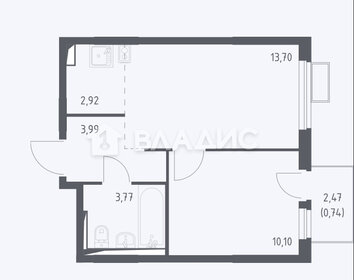 Квартира 35,2 м², 2-комнатная - изображение 1