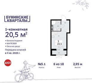 19,7 м², квартира-студия 7 400 000 ₽ - изображение 117