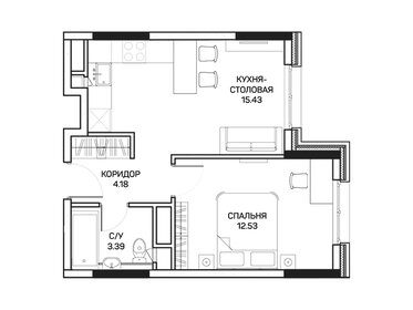 35,5 м², 1-комнатные апартаменты 8 100 000 ₽ - изображение 73