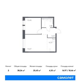 47 м², 1-комнатная квартира 7 400 000 ₽ - изображение 92