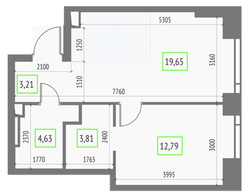 42,9 м², 1-комнатная квартира 22 327 072 ₽ - изображение 88