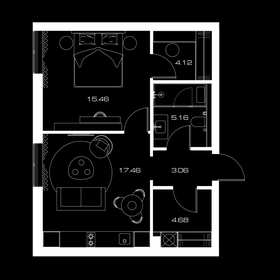 49,9 м², 1-комнатная квартира 44 111 600 ₽ - изображение 58