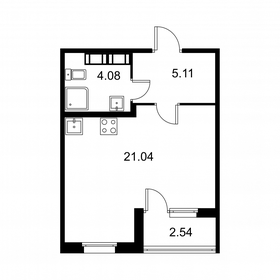 Квартира 31,5 м², студия - изображение 1