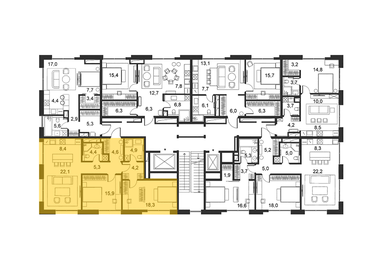 91,8 м², 2-комнатные апартаменты 203 550 000 ₽ - изображение 62