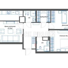 Квартира 87,4 м², 3-комнатная - изображение 2