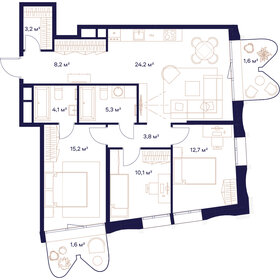 90 м², 3-комнатная квартира 45 380 000 ₽ - изображение 61