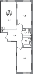 67 м², 2-комнатная квартира 16 469 733 ₽ - изображение 63