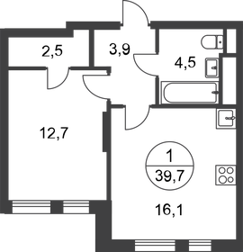 44,4 м², 1-комнатная квартира 13 736 312 ₽ - изображение 92