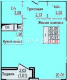 Квартира 32 м², 1-комнатная - изображение 1