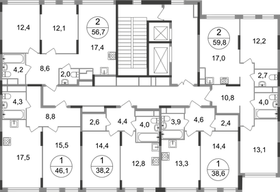 38 м², 1-комнатная квартира 11 500 000 ₽ - изображение 110
