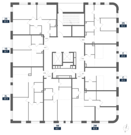 25,1 м², апартаменты-студия 8 873 144 ₽ - изображение 168