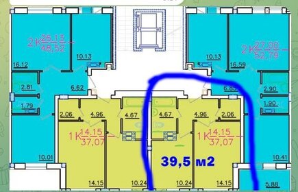 Квартира 38,5 м², 1-комнатная - изображение 1