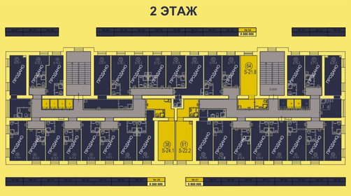 22,2 м², апартаменты-студия 5 800 000 ₽ - изображение 13