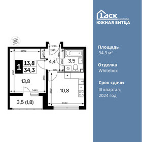 33,8 м², 1-комнатная квартира 10 687 560 ₽ - изображение 86